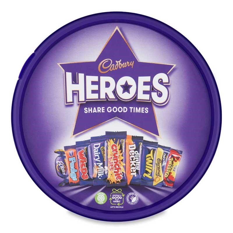 Cadbury Heroes Chocolate Tub 600g | osmunited.com